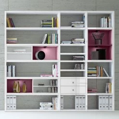 Loftscape Etagère XL Emporior l.B - Blanc brillant / Blanc - Avec éclairage 7 Loftscape Etagère XL Emporior l.B - Blanc brillant / Blanc - Avec éclairage -Meubles de salle à manger Soldes Magasin xl regalwand emporior i b rgb led beleuchtung hochglanz weiss weiss 3396541