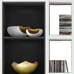 Loftscape Etagère XXL Emporior IV.A - Blanc / Noir - Sans éclairage 5 Loftscape Etagère XXL Emporior IV.A - Blanc / Noir - Sans éclairage -Meubles de salle à manger Soldes Magasin xxl regalwand emporior iv a ohne beleuchtung hochglanz weiss schwarz 3479909