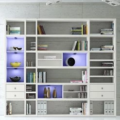 Loftscape Etagère XXL Emporior IV.A - Blanc crème - Avec éclairage 7 Loftscape Etagère XXL Emporior IV.A - Blanc crème - Avec éclairage -Meubles de salle à manger Soldes Magasin xxl regalwand emporior iv a rgb led beleuchtung weiss 3396421