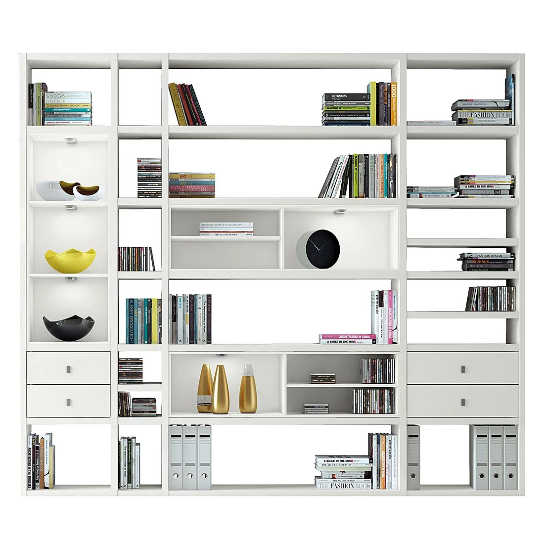 Loftscape Etagère XXL Emporior IV.A - Blanc crème - Avec éclairage 1 Loftscape Etagère XXL Emporior IV.A - Blanc crème - Avec éclairage