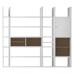 Loftscape Etagère XXL Emporior l.B - Blanc / Imitation chêne de Sonoma - Sans éclairage