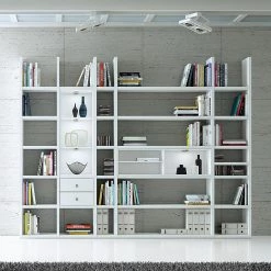 Loftscape Etagère XXL Emporior VII - Blanc - Avec éclairage -Meubles de salle à manger Soldes Magasin xxl regalwand emporior vii weiss 289444